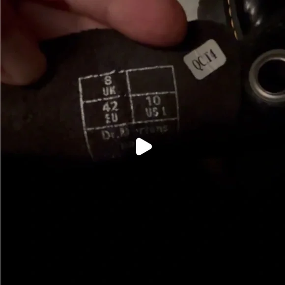 Dr. Martens Black Leather Boots with Yellow Stitching Molly - Picture 10 of 10